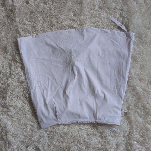 White Swim Skirt Cover-Up, Padded Any Exercise - Picture 9 of 15